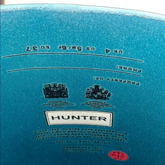 Hunter Classic Knee High Bright Teal Boots, women’s 6 - Picture 7 of 9